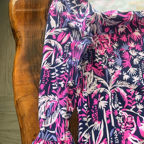 Lily Pulitzer xxs Dress bell sleeve Monkey Jungle - Picture 6 of 6